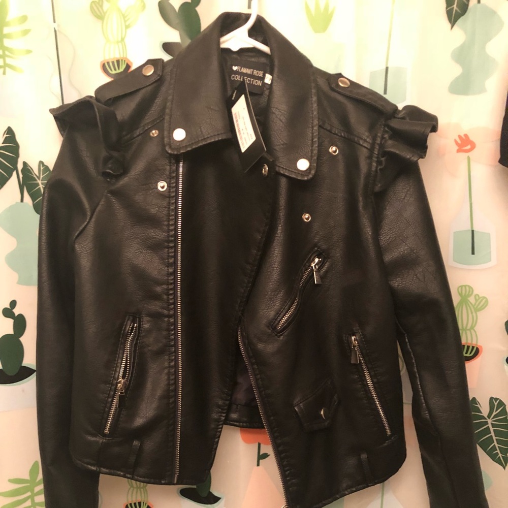price drop NWT faux leather nasty gal moto jacket